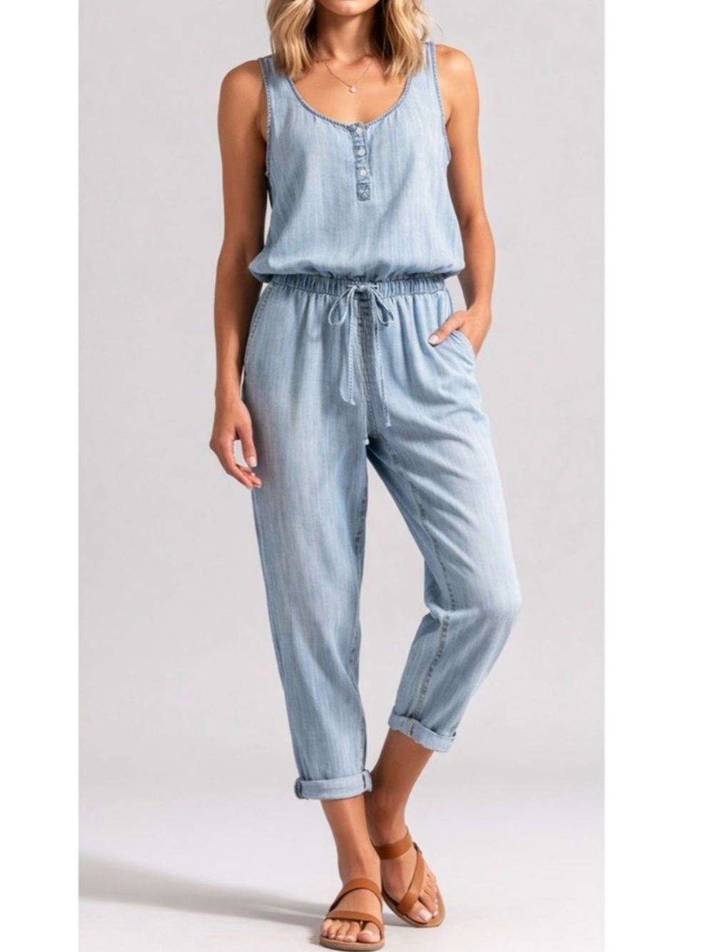 Bella Dahl Chambray Jumpsuit